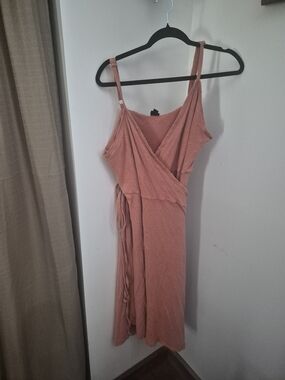 Patagonia Dusty Rose Wrap Midi Dress